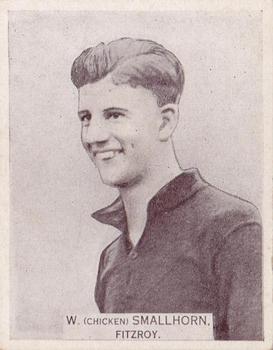 1933 Wills's Victorian Footballers (Large) #50 Wilfred Smallhorn Front